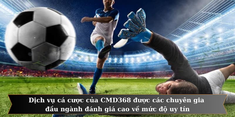 Dịch vụ cá cược của CMD368 được các chuyên gia đầu ngành đánh giá cao về mức độ uy tín